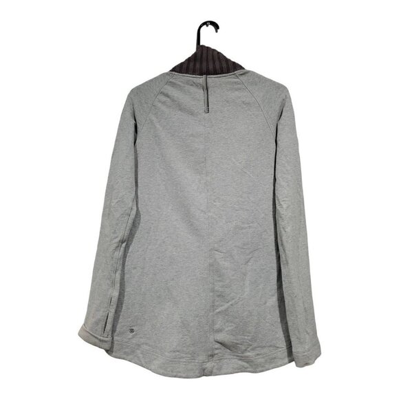 Lululemon Women’s Bliss Break Wrap Jacket Yoga Gray  French Terry Size 4 - Picture 2 of 10